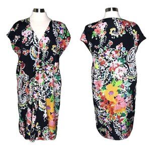 Lauren Ralph Lauren 12 paisley print dress black